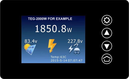 2000W Wind Power Grid Tie Inverter with Dump Load Controller/Resistor for 3 Phase 48v 60v Wind Generator with Wifi Plug Limiter
