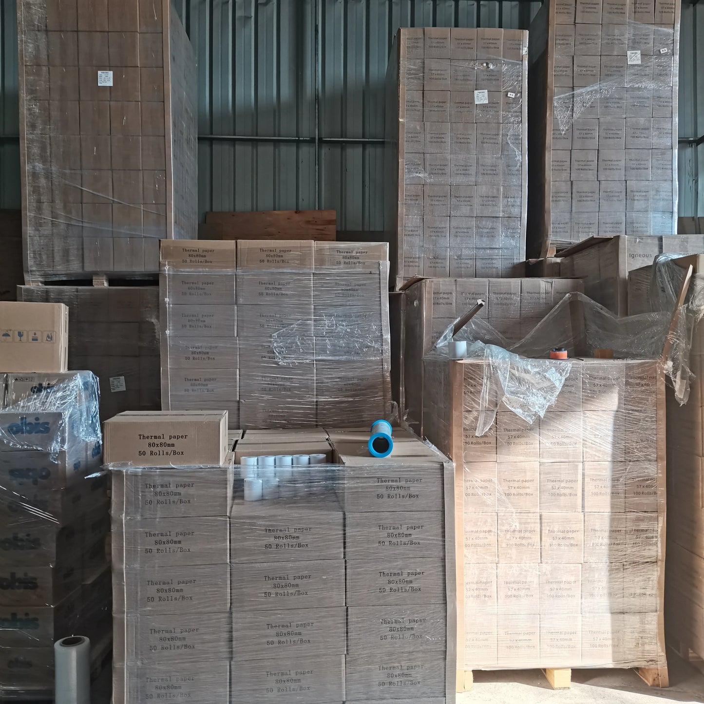50rolls /box Thermal Paper Rolls 80x70mm  Thermal Printer Paper Roll Made in China