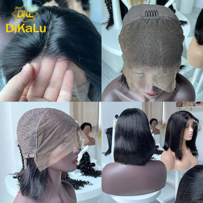 Brazilian for Wigs 100% Virgin Human Hair 13x4 Transparent French Lace Long Wigs for Black Women