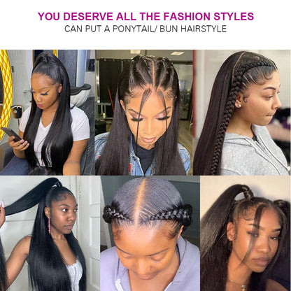 Wholesale Glueless Lace Frontal Natural Straight Human Hair Wig 13x4 Hd Lace Front Wigs for Black Women