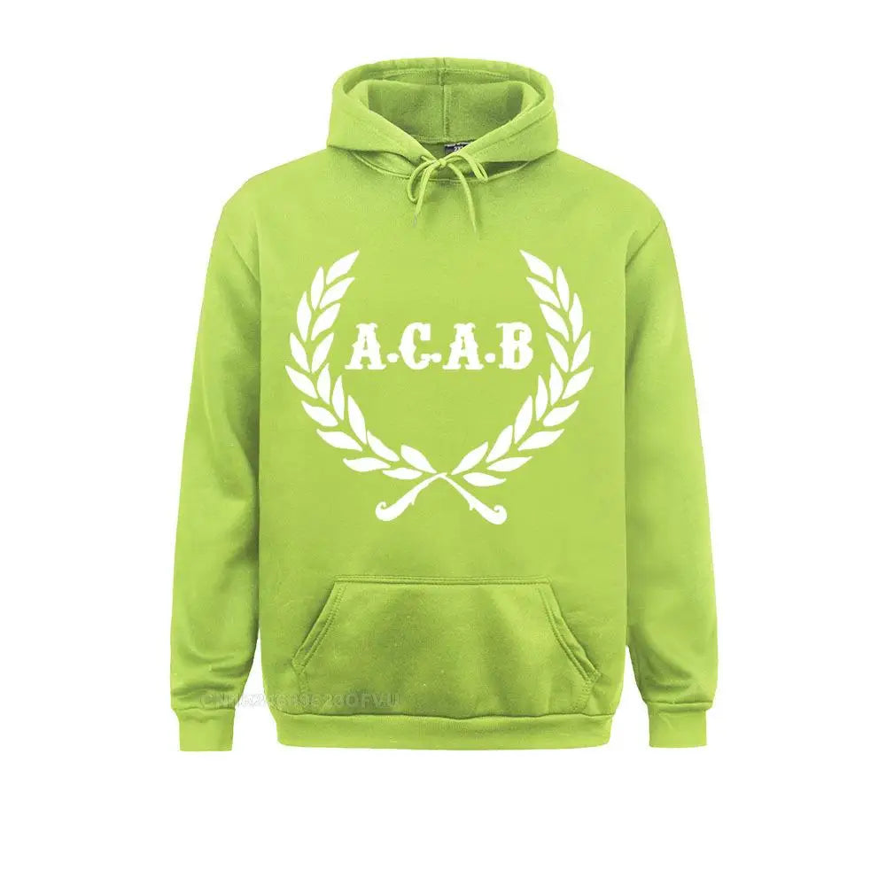 Mens Acab Pullover Hoodie A C A B Football Acab Soccer Hoodie Men Print Pullover Hoodie Cotton Funny Beach Kawaii Clothes