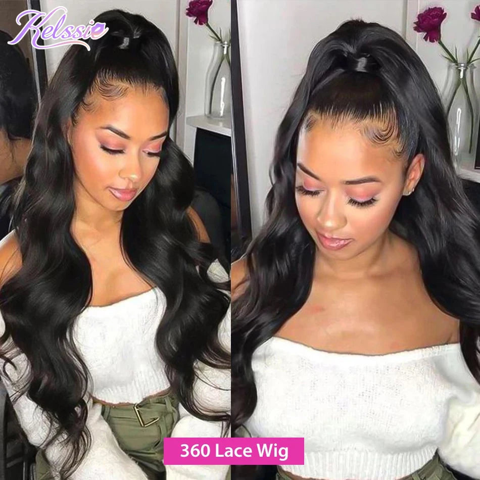150 180 Density 360 HD Transparent Full Lace Wig Human Hair on Sale 360 Lace Frontal Wig Brazilian Wet and Wavy With Baby Hair
