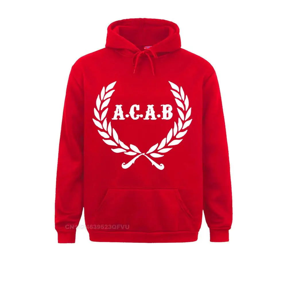 Mens Acab Pullover Hoodie A C A B Football Acab Soccer Hoodie Men Print Pullover Hoodie Cotton Funny Beach Kawaii Clothes