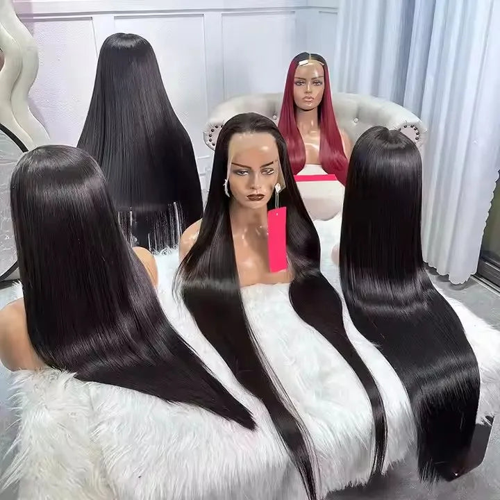 Raw Vietnamese Wig Natural Human Hair Lace Front Wigs Human Hair Brazilian Glueless HD Lace Frontal Wigs for Black Women