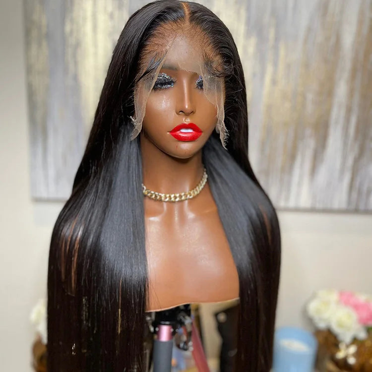 Natural Body Wave 13x4 HD 30 32 Inch Lace Front Human Hair 200 Density 13x6 Transparent Lace Frontal Wig Brazilian for Women