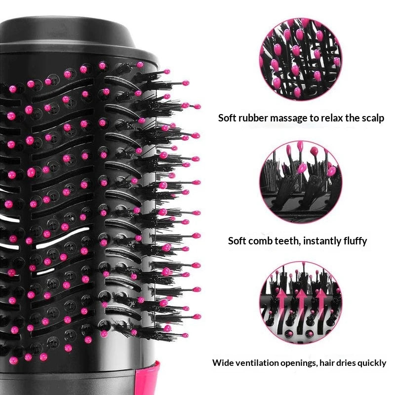 Factory Sale 4 in 1 Salon Ionic Hair Styling Tools  Straightener Blow Dryer One Step Dryer & Volumizing Hot Air Brush