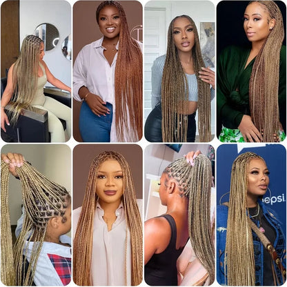 Wholesale Dyed Long Straight Hair Wigs Machine Double Weft High Temperature Fiber Braided Bulk Hair Bundle 150g