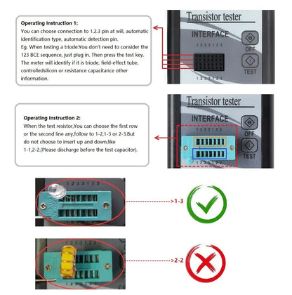 Mosfet Transistor Capacitor Tester M328 NPN PNP Transistor Diode Resistor Inductor Capacitance MOS SCR ESR Meter