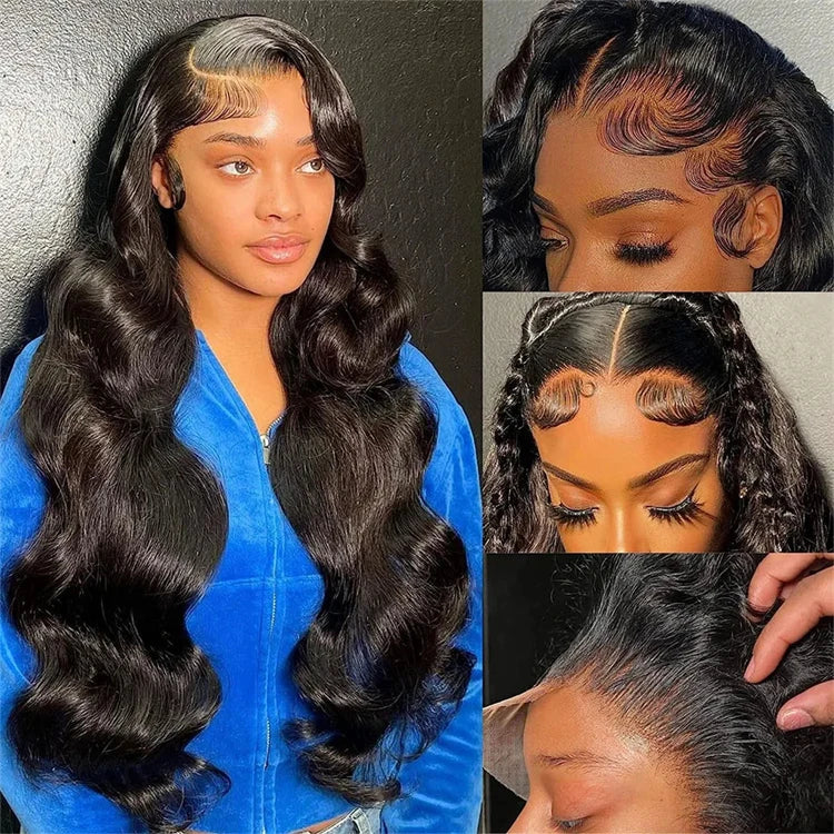 Natural Body Wave 13x4 HD 30 32 Inch Lace Front Human Hair 200 Density 13x6 Transparent Lace Frontal Wig Brazilian for Women