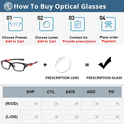 Progressive Prescription Running Glasses Sports Glasses Football Basketball Eyeglasses Photochromic Lens