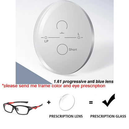 Progressive Prescription Running Glasses Sports Glasses Football Basketball Eyeglasses Photochromic Lens