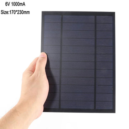 Solar Panel 6V 9V 18V Mini Solar System DIY For Battery Cell Phone Chargers Portable 2W 3W 4.5W 6W 10W 20W Solar Cell