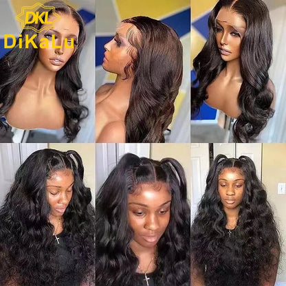 Brazilian for Wigs 100% Virgin Human Hair 13x4 Transparent French Lace Long Wigs for Black Women