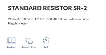 Hioki SR-2 Standard Resistor Calibration Box for SM 8200 Series