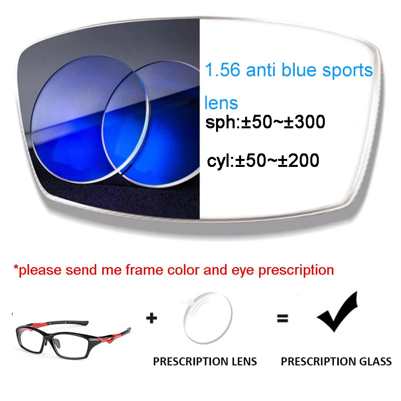 Progressive Prescription Running Glasses Sports Glasses Football Basketball Eyeglasses Photochromic Lens