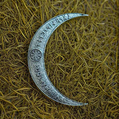 Foreign Trade Hot-Selling Viking Retro Odin Rune Crescent-Shaped Hairpin Nordic Hairpin Norwegian Style Hair Accessories Wholesale