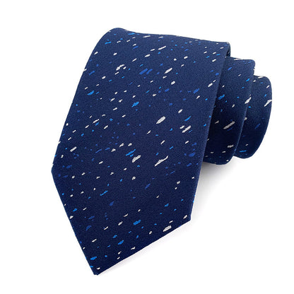 in stock wholesale men's tie jacquard yarn-dyed fabric small floral pattern business casual wedding groom tie