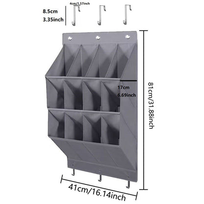 Cross-border door back storage bag storage hanging bag shoe bag bedroom multi-layer sundries finishing non-woven fabric storage bag wall-mounted
