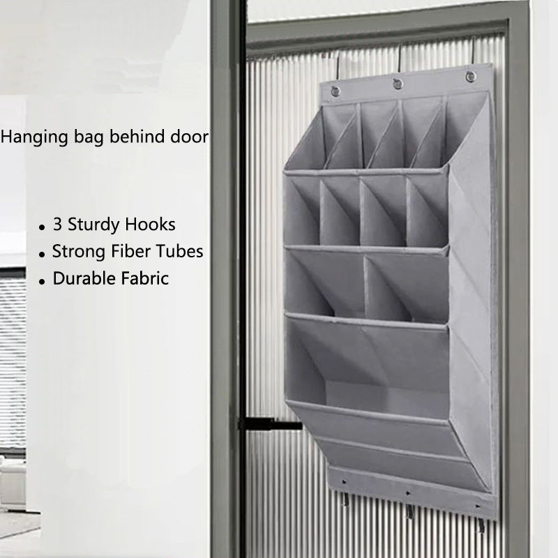 Cross-border door back storage bag storage hanging bag shoe bag bedroom multi-layer sundries finishing non-woven fabric storage bag wall-mounted