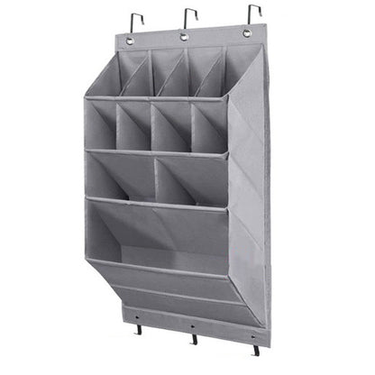 Cross-border door back storage bag storage hanging bag shoe bag bedroom multi-layer sundries finishing non-woven fabric storage bag wall-mounted