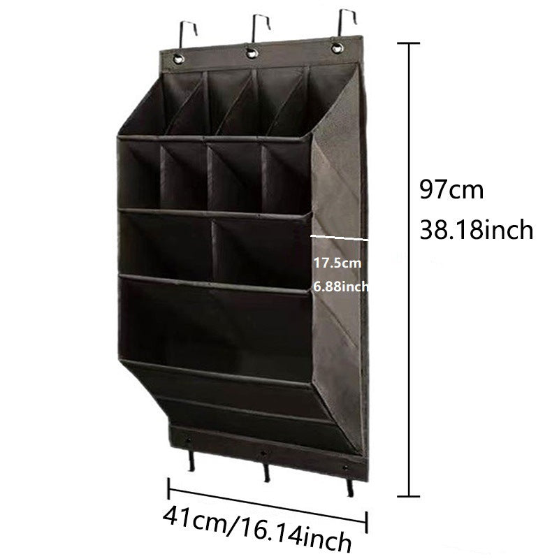 Cross-border door back storage bag storage hanging bag shoe bag bedroom multi-layer sundries finishing non-woven fabric storage bag wall-mounted