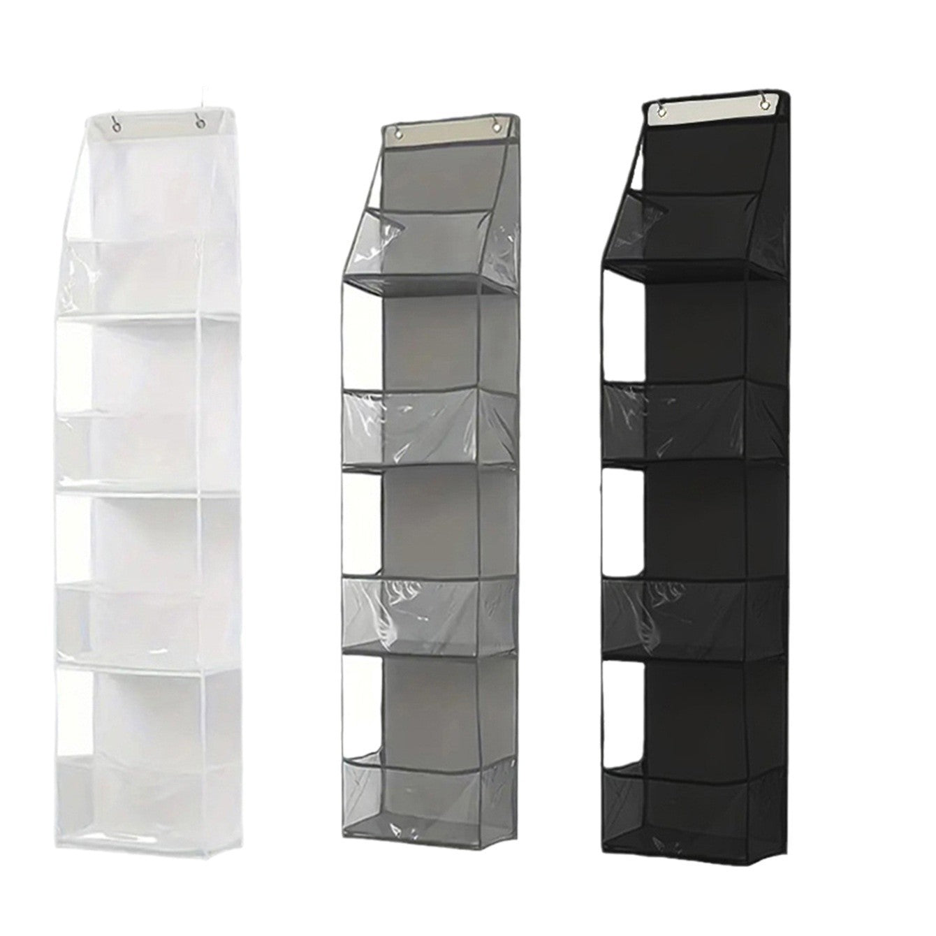 Wall-Mounted Storage Hanging Bag Behind the Door, Multi-Layered Dormitory Storage, Multifunctional Clothing and Toy Plastic Bag Storage Bag