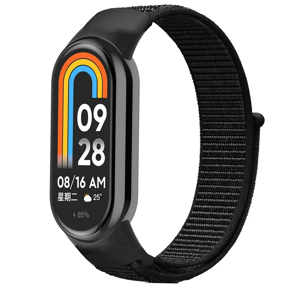 Nylon Loop Strap For Xiaomi Mi Band 10 Smart Watch Belt Wristband Breathable Watchband Correa For Mi Band 9/8 Strap Accessories