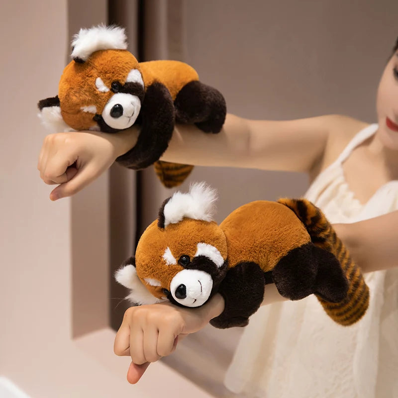 Highland Cow  Red Panda Plush Backpacks Cute Panda Plushies Kawaii Clap Ring Wristband Halloween Birthday Gifts