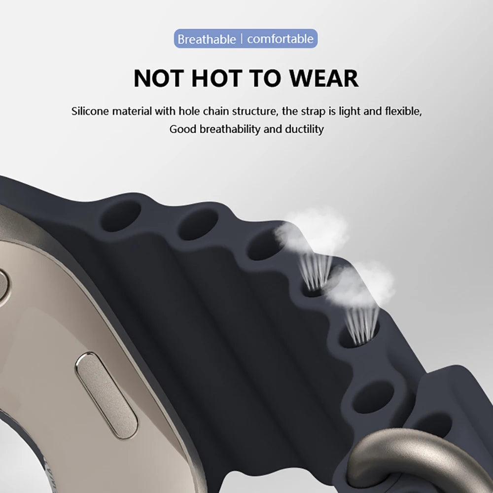22mm For Huawei Watch GT5 46mm Strap Silicone Sport Wristband 18mm Band For Huawei Watch GT5 41mm GT4 41mm Ocean Watchband