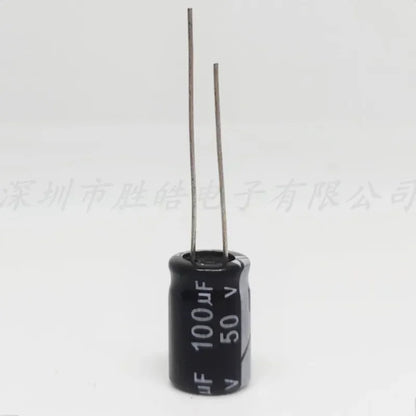 （50PCS）  50V100UF   Volume：8x12mm   High Quality  50V100UF   Aluminum Electrolytic Capacitors