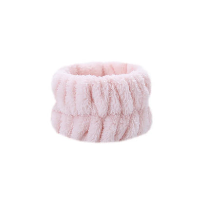 1/2/3Pcs Face Wash Absorbent Wristband Headband Hair Accessories Set Women Girls Coral Fleece Hair Bands Cuff Waterproof Bands