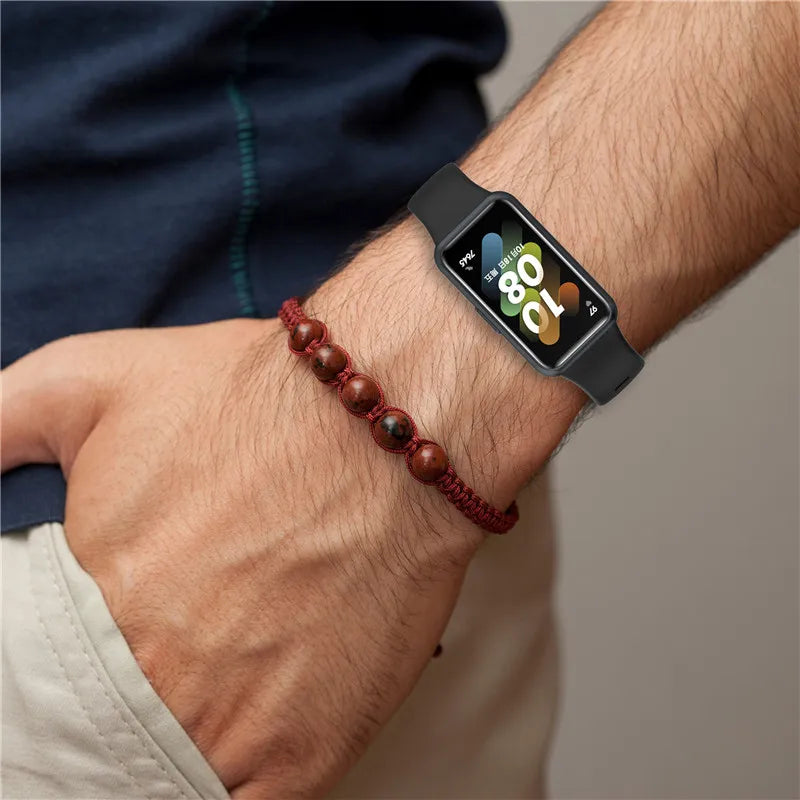 Soft Silicone Sport Strap for Huawei Band 7/6/6 pro Smart Wristband Replacement Bracelet For Huawei Honor Band 6 Belt