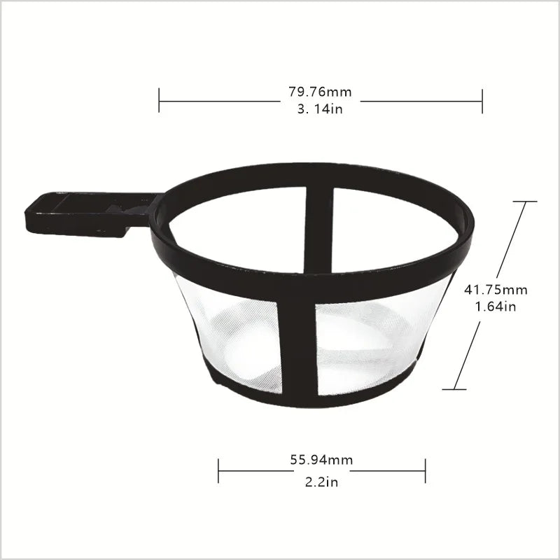 Reusable Coffee Pot Filter Nylon Holder Mesh Basket Coffeeware Spoon Strainer Tea Brewer Strainer Home Kitchen Accessories 1PCS