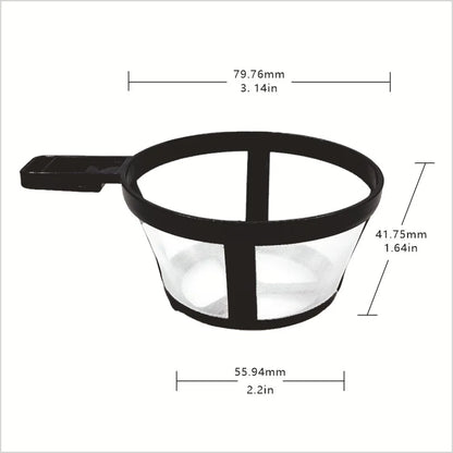 Reusable Coffee Pot Filter Nylon Holder Mesh Basket Coffeeware Spoon Strainer Tea Brewer Strainer Home Kitchen Accessories 1PCS