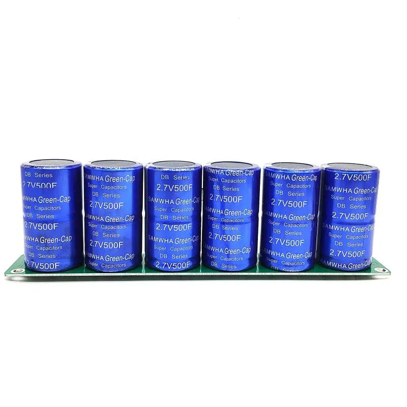 Farad Capacitor 2.7V 500F 6 Pcs/1 Set Super Capacitance With Protection Board Automotive Capacitors