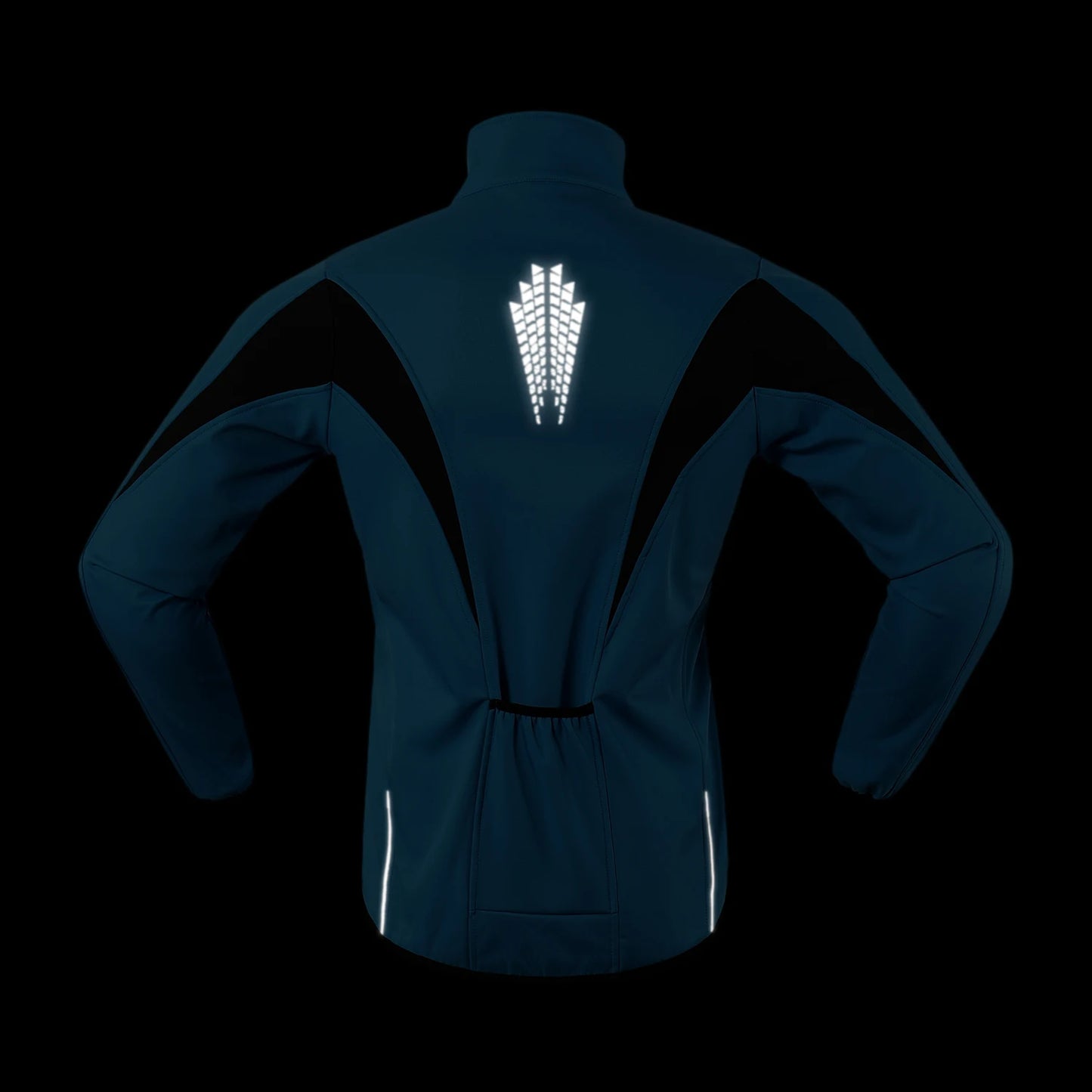 ARSUXEO Men's Warm Cycling Jacket Fleece Bike Jersey Windproof Waterproof Softshell Coat Bicycle Clothing Motorcycle Raincoat