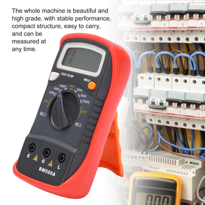 Resistance Tester BM500A 1000V LCD Resistance Tester Digital Insulation Resistance Meter Megohm Meter Resistance Meter