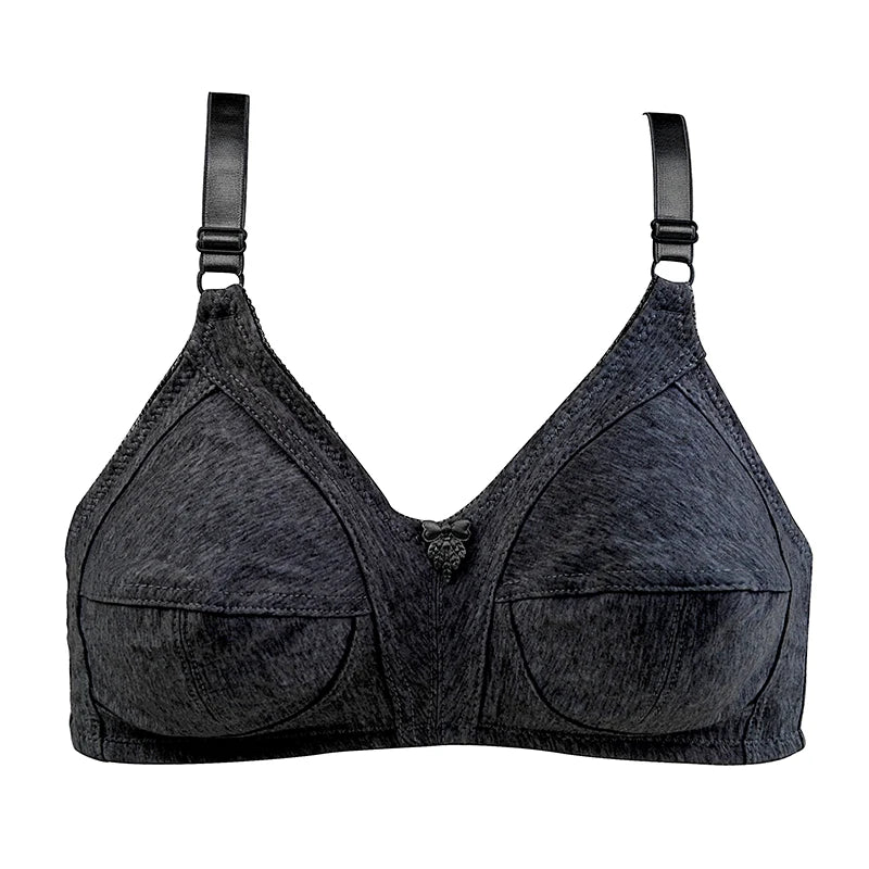 Wireless Soft Non Padded Cotton Bras For Women Comfortable Underwear Everyday Thin Lingerie C D Cup
