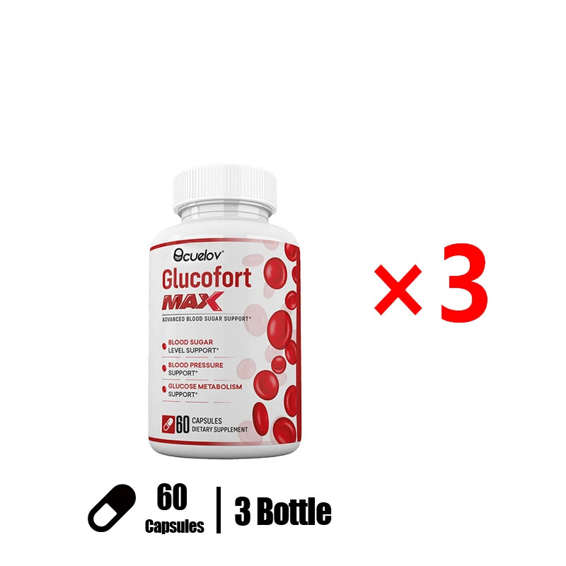 Glucofort Supplement Capsule with Vitamin C, Ginseng, Advanced Blood Sugar Support, Promotes Immune, Boosts Metabolism