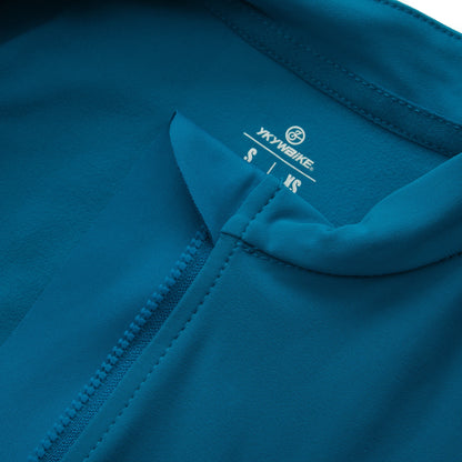 YKYW Women's Windbreak Thermal Fleece Jacket Pro Team Long Sleeve Cycling Jersey MTB Bike Maillot T Shirt Bicycle Clothing