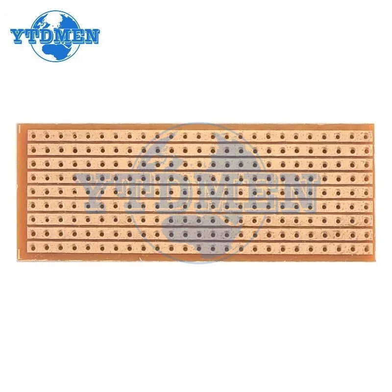 10PCS Stripboard PCB Board 2.5x6.4cm / 6.5x14.5cm Single Side Circuit Board DIY Universal Experiment Prototype Board for Arduino