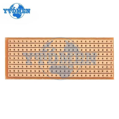 10PCS Stripboard PCB Board 2.5x6.4cm / 6.5x14.5cm Single Side Circuit Board DIY Universal Experiment Prototype Board for Arduino