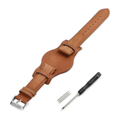 Genuine Leather Strap 20mm 22mm 18mm Vintage Cowhide Bracelet for Omega for Seiko Wristband Women Men Replacement Watch Band