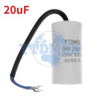 CBB60 Capacitor 450V AC Motor Run Capacitors 4UF 6UF 8UF 10UF 12UF 18UF 20UF 30UF 40UF 50UF 60UF for Washing Machine, Water Pump