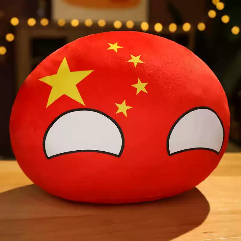 Newest 10cm 68 Styles Country Ball Plush Toy Polandball Pendant Country Flag Ball Gifts for Children Kazakhstan Countryball Stuf