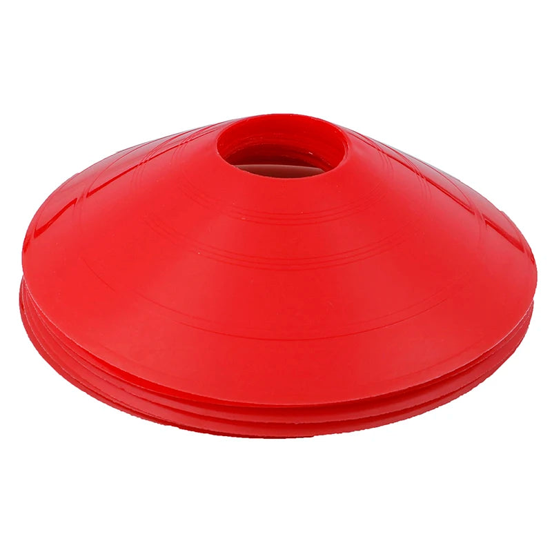 10PCS PVC New Sport Football Soccer Rugby Speed Training Disc Cone Cross Track Space Marker Outdoor Sports Cross Speed Training