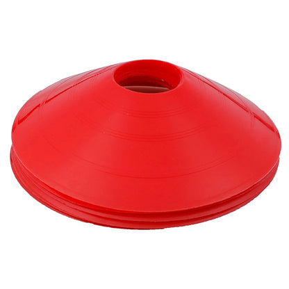 10PCS PVC New Sport Football Soccer Rugby Speed Training Disc Cone Cross Track Space Marker Outdoor Sports Cross Speed Training