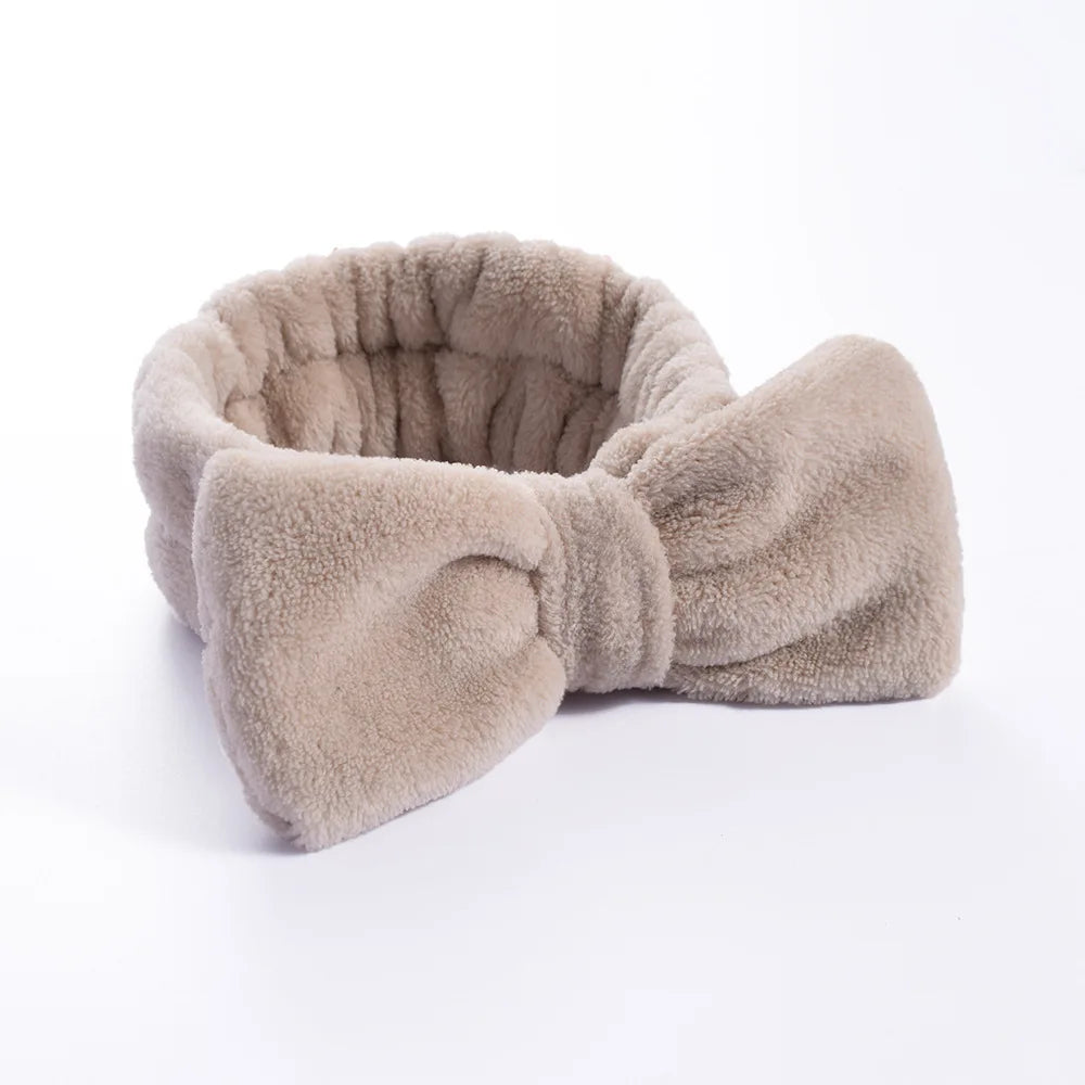 1/2/3Pcs Face Wash Absorbent Wristband Headband Hair Accessories Set Women Girls Coral Fleece Hair Bands Cuff Waterproof Bands