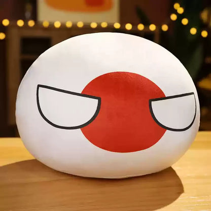 Newest 10cm 68 Styles Country Ball Plush Toy Polandball Pendant Country Flag Ball Gifts for Children Kazakhstan Countryball Stuf