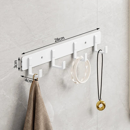 Hook White Towel Hook For Bathroom Clothes Coat Hook Bedroom Robe Hook Livingroom Kitchen Accessori